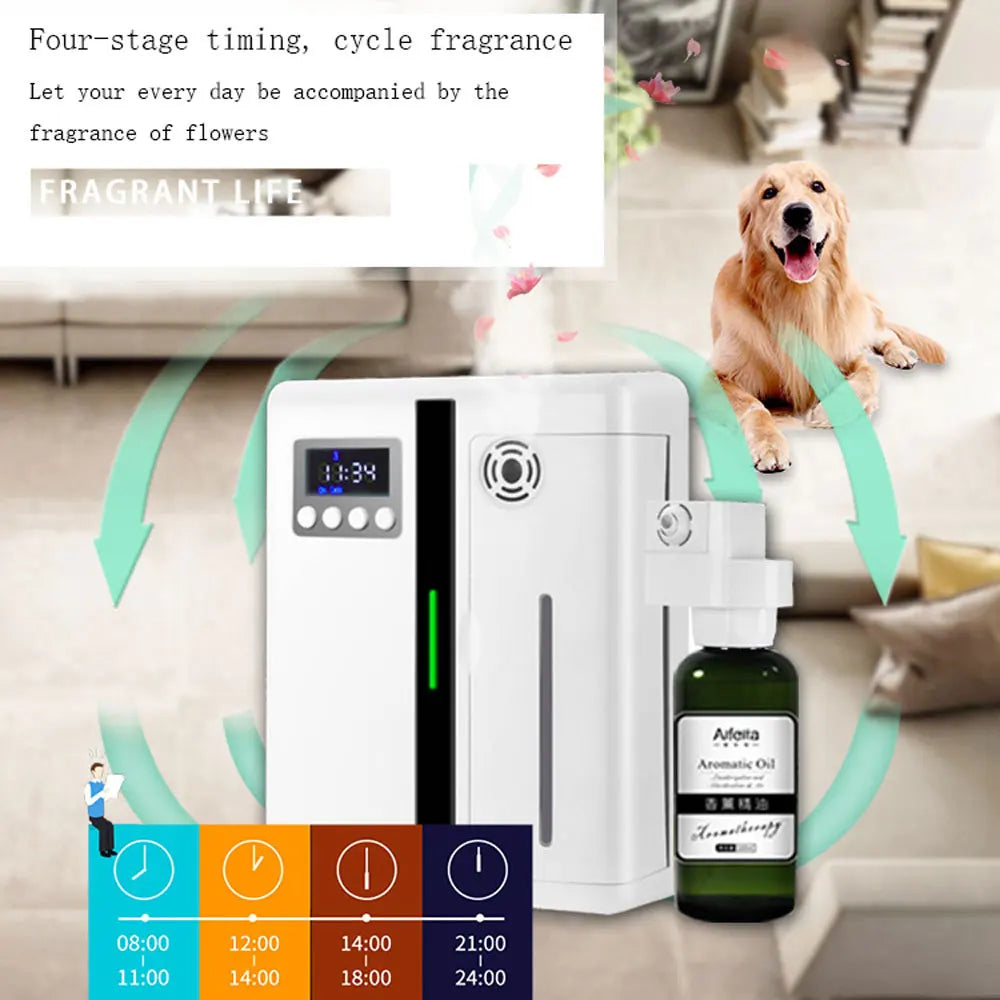 Wall-Mounted 160ML Aroma Diffuser with Fan – Hotel & Home Fragrance