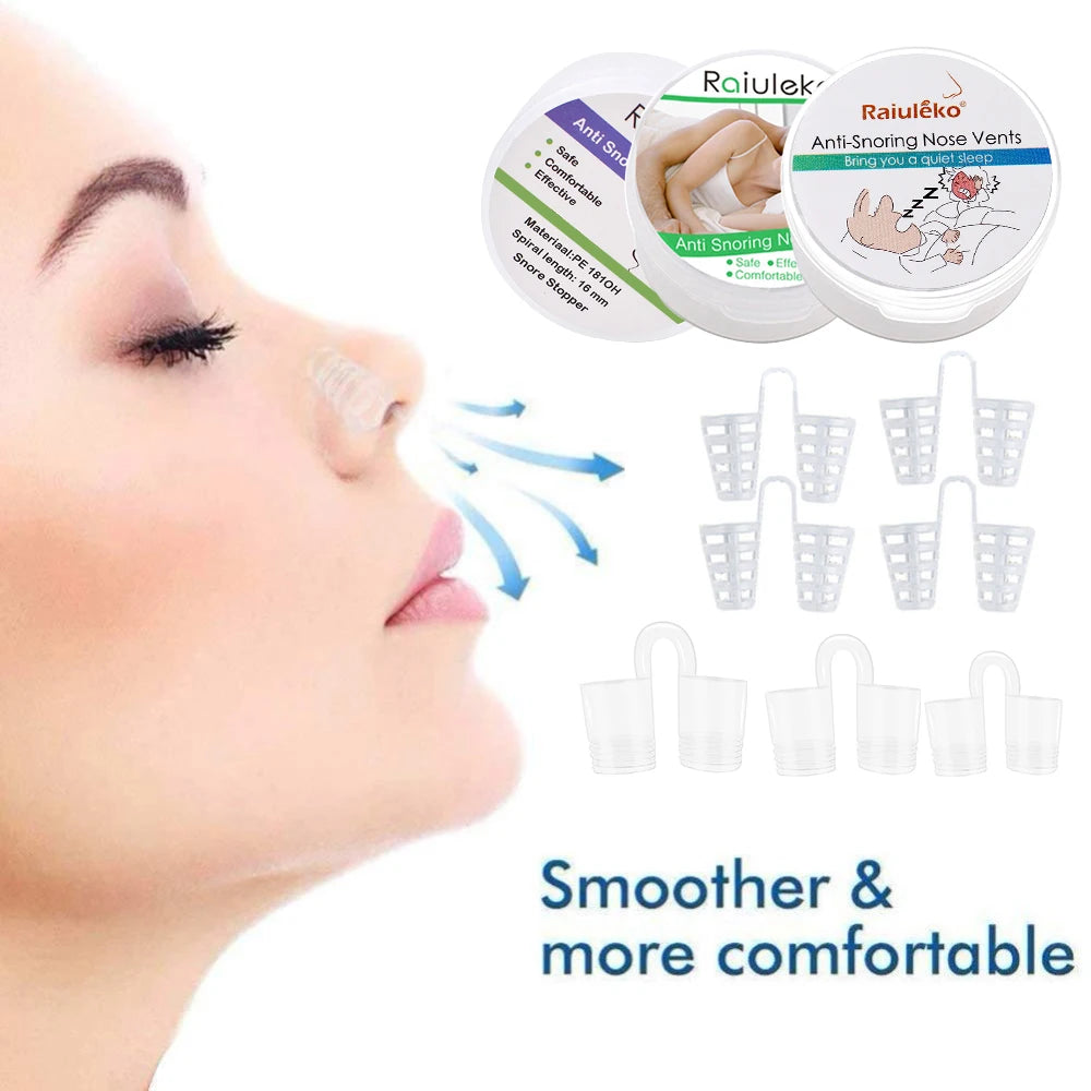 Anti-Snoring Nasal Dilator Nose Clip – Silent Sleep Aid Device