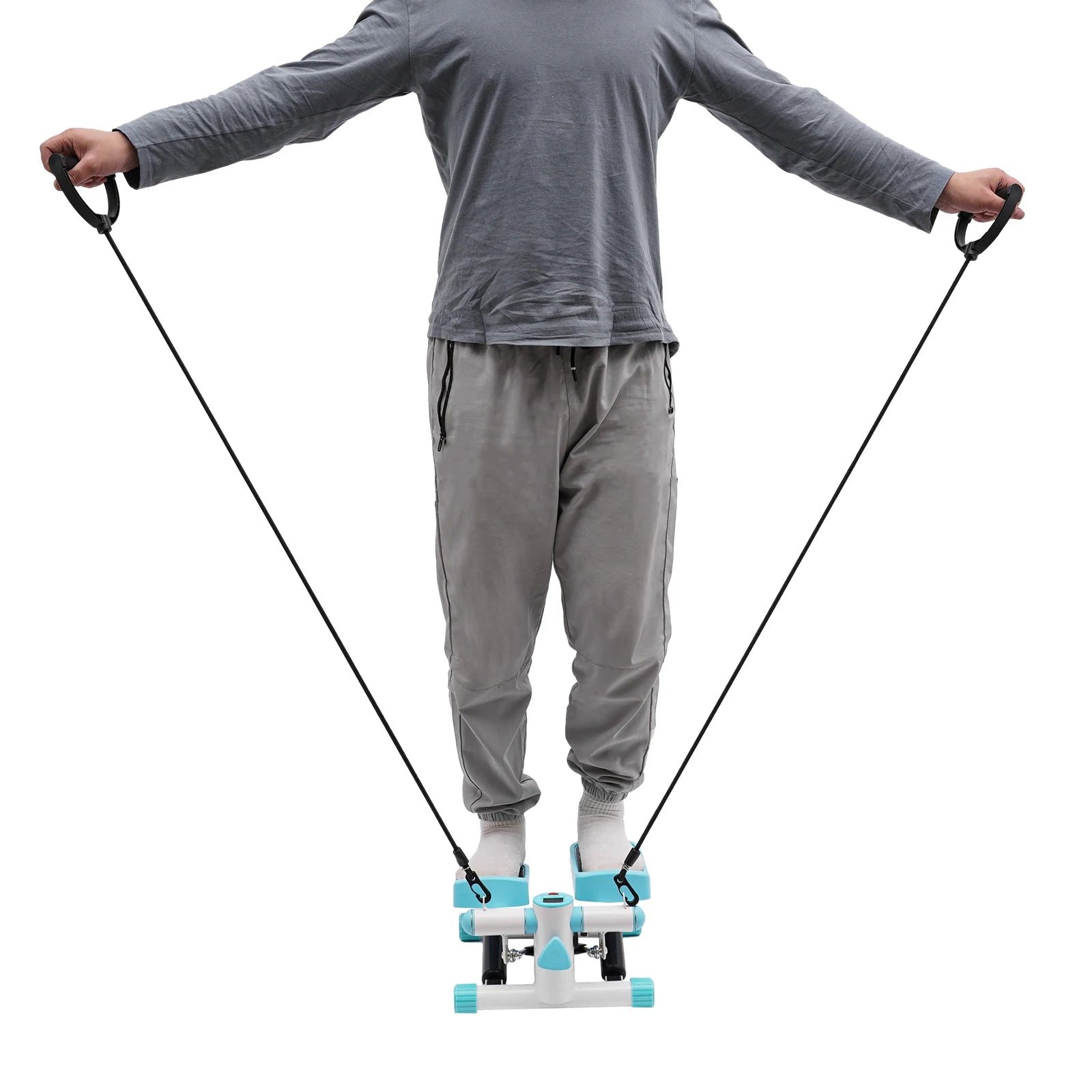 Compact Stable Step Fitness Machine with Real-Time Monitoring
