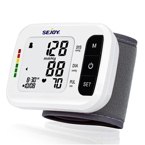 SEJOY Digital Wrist Blood Pressure Monitor with Heart Rate Meter