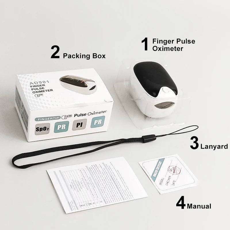 Medical Finger Pulse Oximeter for Adults & Children