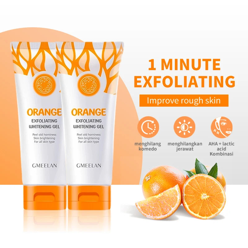 Orange Exfoliating Gel – Brightening & Dead Skin Remover (50g)