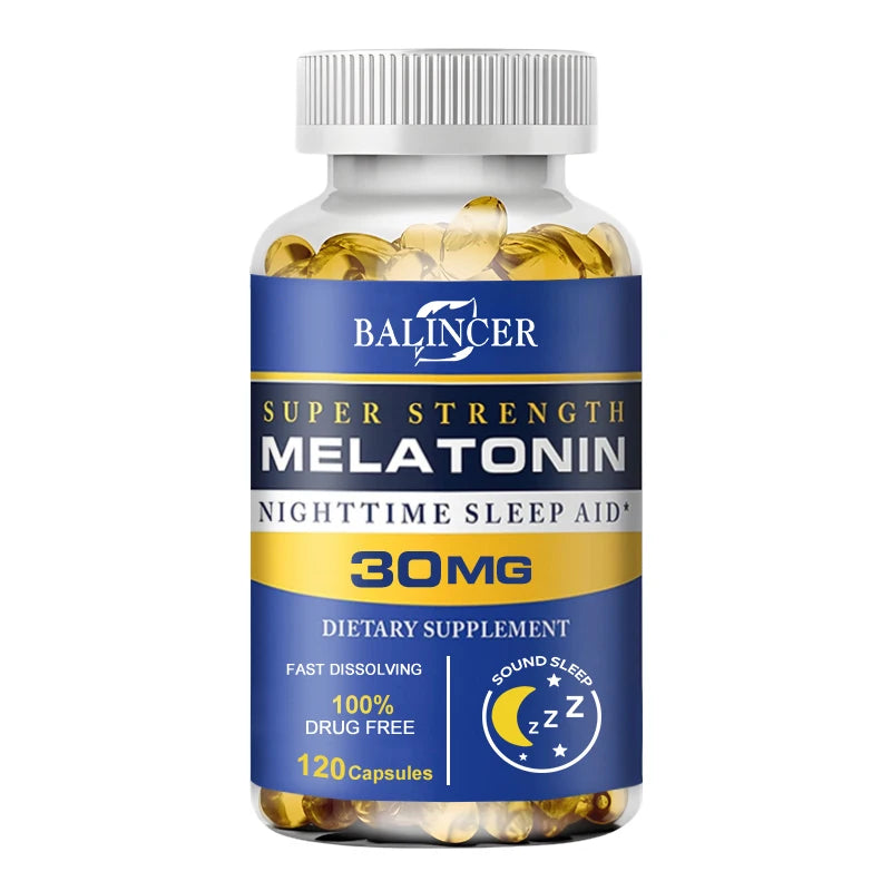Balincer Melatonin 30mg Nighttime Sleep Aid – Relaxation & Stress Relief