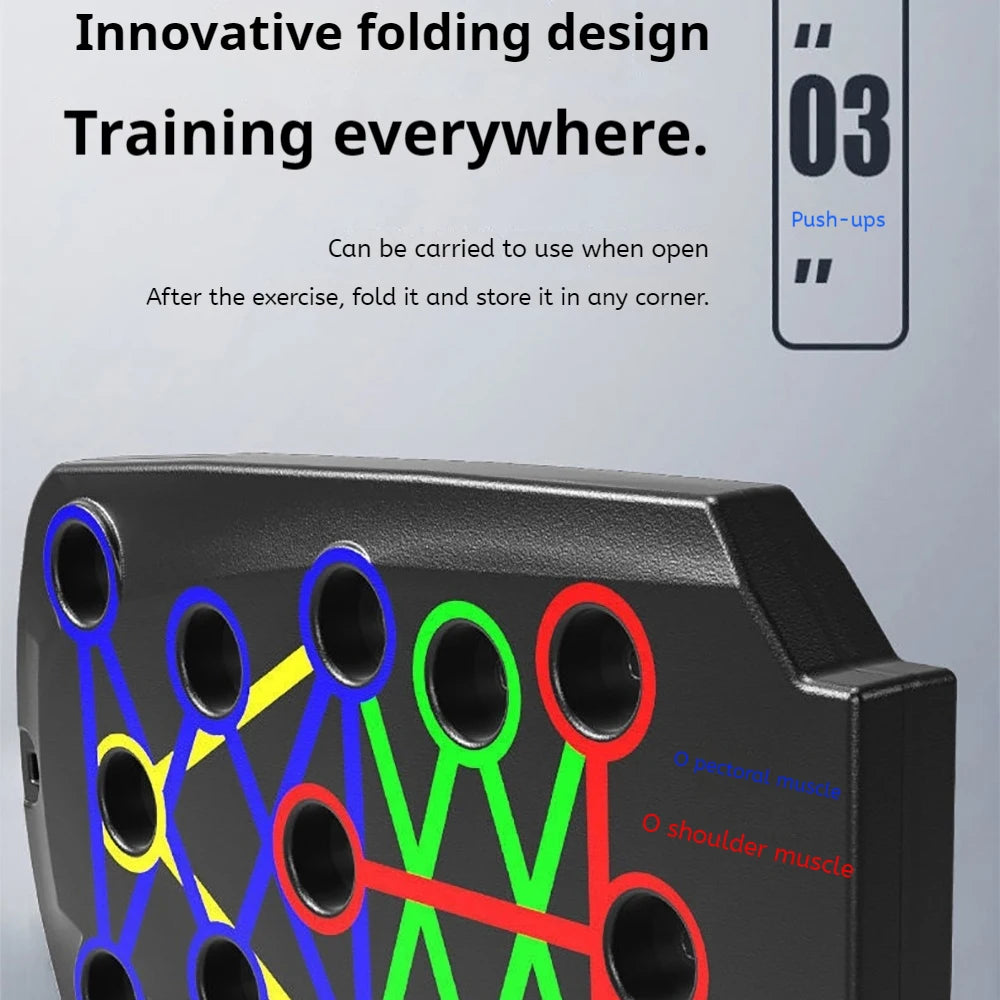 Foldable Push Up Board – Chest & Core Training Equipment