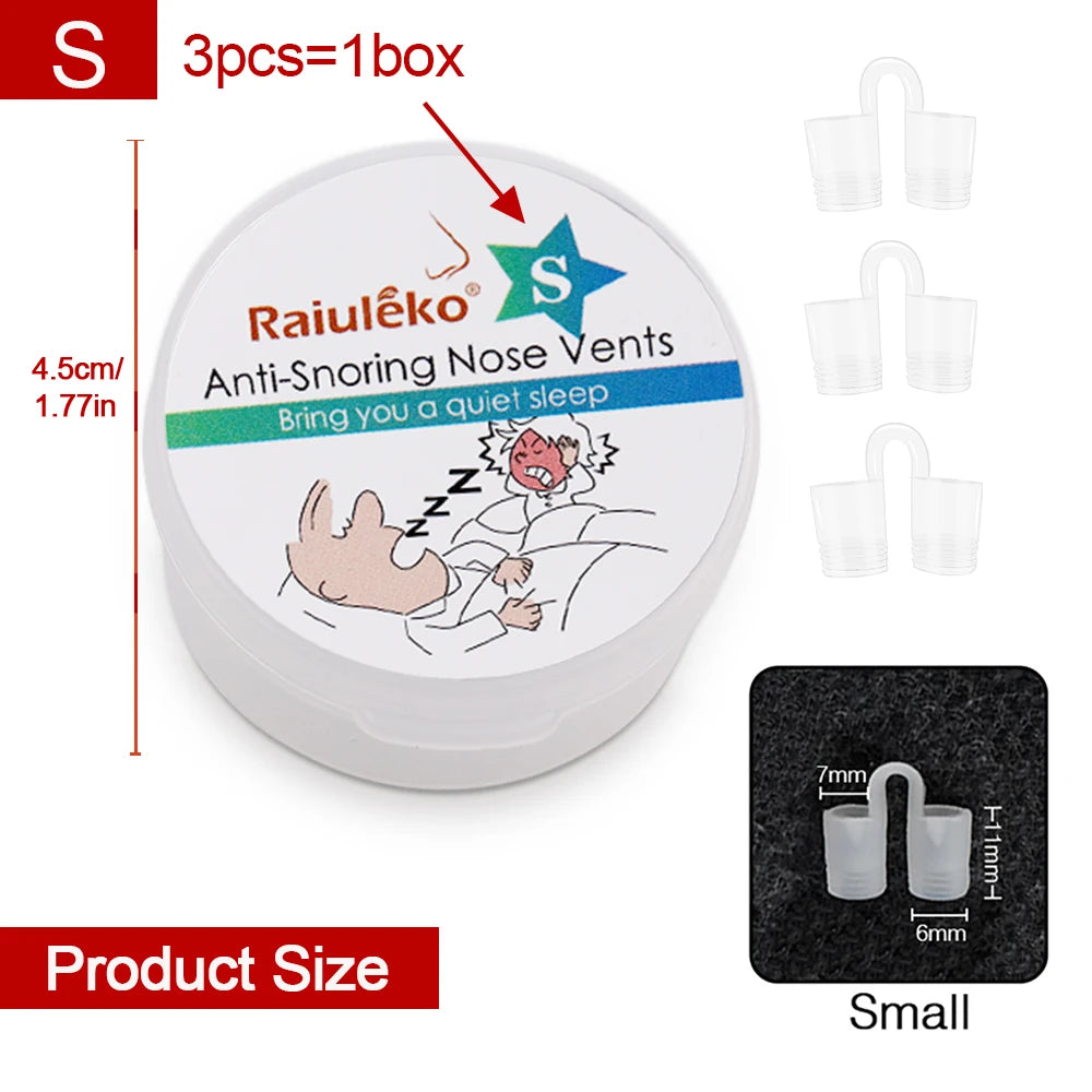 Anti-Snoring Nasal Dilator Nose Clip – Silent Sleep Aid Device