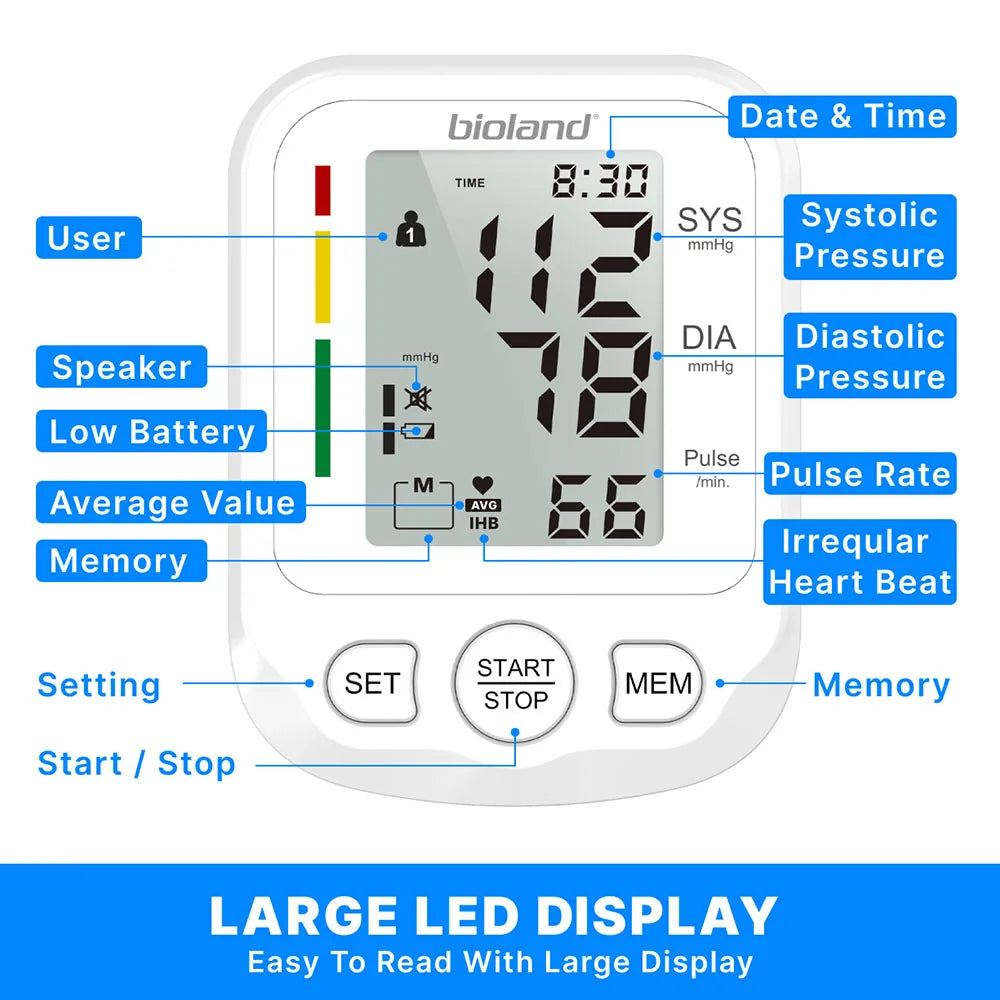 Bioland 2005 Automatic Digital Upper Arm Blood Pressure Monitor